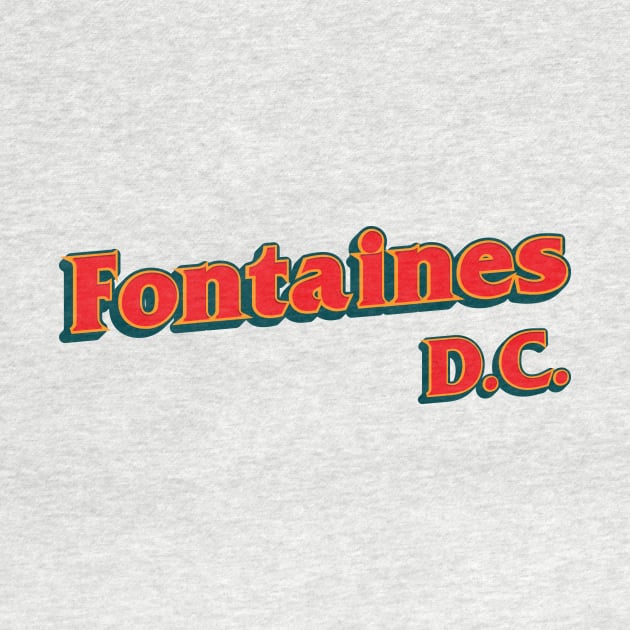 Retro Typography 80s Style Fontaines D.C. by venusblack